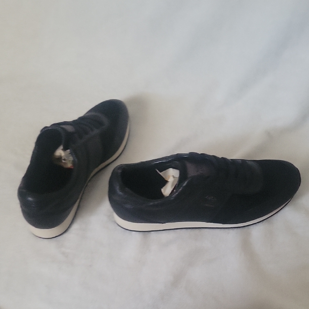 Coach Raylen Sneakers Women 8.5B Black Leather Suede Athletic Lace Up Shoes - Picture 10 of 16
